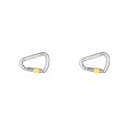 thumbnail image 4 of maskred Carabiner Wear-Resistant Simple Operation Smooth Surface High Strength Colourful Caribeener Clips Good Dimensional Stability Silver 2Set, 4 of 6