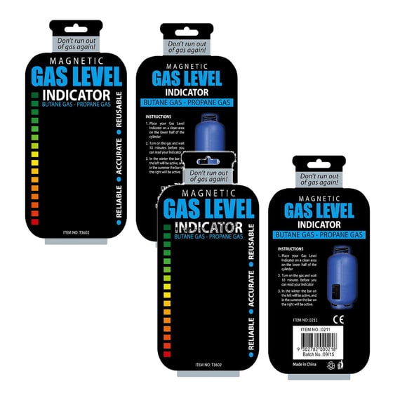 Jauge Magnétique de Réservoir de Propane à Changement de Couleur, Autocollant d'Indicateur de Niveau de Carburant GPL Réutilisable, Moniteur Visuel de Gaz, Accessoire Pratique pour le Barbecue dans la Cour, le Camping en Plein Air et les Séances de Cuisson à la Maison