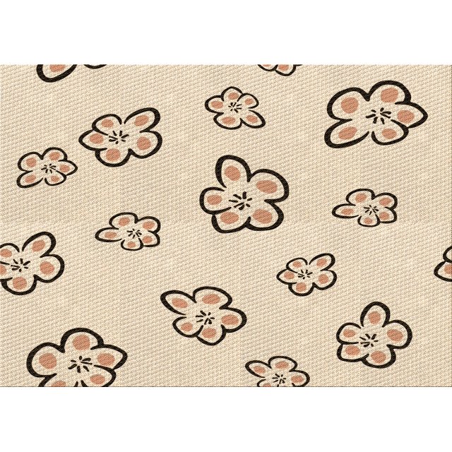 Ahgly Company Machine Washable Indoor Rectangle Transitional Moccasin Beige Area Rugs, 2' x 5'