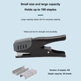 thumbnail image 3 of Labor Saving Stapler, Long Stapler Office Stapler Desktop Stapler Long Staple Stapler Effortless Stapler Learning Office Supplies 20 Sheet Labor Stapler, 3 of 8