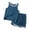 Marine, variante sur Yammkia Ensemble pour Garçons Tenue Garçon Tout-Petit Ensemble 2 Pcs Débardeur et Short Vêtements d'Été Chemises en Coton et Shorts Tenues pour Enfants (Bleu, 18-24 Mois)