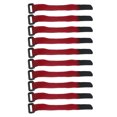 thumbnail image 2 of 10 Pieces Package Tie Pipe Cable Tent Luggage Adhesive Tent Book Pen Luggage Pack Strap Portable Camping Packaging Storage String Rope Red, 2 of 9