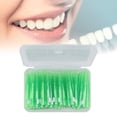 thumbnail image 4 of Interdental Brush, Efficient Braces Cleaner 60Pcs  For Children For Orthodontic Care Green, 4 of 8
