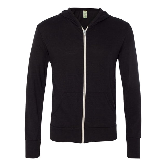Alternative Chandail à Capuchon à Fermeture Éclair Intégrale en Jersey Éco, m, Éco True Black