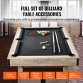 thumbnail image 4 of VEVOR Billiards Table, 7 ft Pool Table, Adjust Legs Stable Billiards Table, Pool Table Set Includes Balls, Cues, Chalks and Brush, 4 of 9