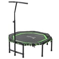 thumbnail image 1 of Soozier Mini-Trampoline Silencieux de 48 Pouces avec Guidon et Barre Réglables Vert, 1 of 10