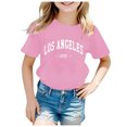 thumbnail image 1 of Kcodviy Chemises pour Ados Enfants Pyjamas Filles Âge 12 Garçons Filles Décontracté Col Ras du Cou Chemise Enfants Manches Longues Col Manches Courtes Lettre Tout-Petit T-Shirts Hauts, 1 of 4