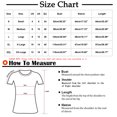thumbnail image 2 of Pompotops T-shirt Mode Femme Imprimé Ample Mi-Longueur Manches 3/4 Blouse Col Rond Hauts Décontractés, 2 of 5