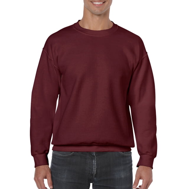 Gildan Chandail Molletonné à Col Rond pour Homme, Style G18000, Bordeaux, Très Grand