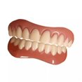 thumbnail image 1 of CUITING 2 Pcs Placages d'Apparence Naturelle Confortables à Porter Fausses Dents Plaques à Enfiler pour Dents Dentiers, 1 of 1