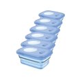 thumbnail image 1 of Contenant de Rangement Alimentaire Pliable en Silicone - 860 ml - Transparent - Lot de 6, 1 of 1