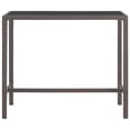 thumbnail image 5 of vidaXL Ensemble de Bar de Jardin 7 Pcs avec Coussins en Rotin Poly Brun, 5 of 5