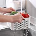 thumbnail image 2 of Plastic Storage Bins with Lids Large Size Fruit Vegetable Storage Containers for Fridge Draining Fresh Containers 3 in 1 Produce Storage Containers Large Organizer Bins with Lid & Colander, 2 of 7