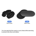 thumbnail image 3 of Unique Bargains Exercise Core Sliders, Oval Glider Discs with Feet Covers, Dual Sided, Home Gym, Black, 3 of 6