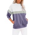 thumbnail image 1 of Pxiakgy Tenues d'Automne pour Femmes 2024 Chandail en Molleton Col Rond Manches Longues Décontracté Léger Ample Taille : S-2TG, 1 of 1