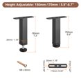 thumbnail image 2 of Unique Bargains 2 Sets Adjustable Height Bed Frame Support Legs Replacement(150mm-185mm/5.9'-7.3'), 2 of 6