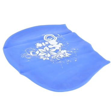 Swim , Reusable Swimming  Hat Silicone Stylish Shower  for Women Men, Hair  Non Stick Waterproof Diving  for Swimming Bathing with Pattern Printed