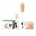 thumbnail image 2 of Oleegame 2PC Cleaning Brush Silicone Baby Bottle Brush Portable Baby Bottle Brush Set For Baby Bottle Cleaning Brush Drain Rack To Wash Baby Bottles White, 2 of 9