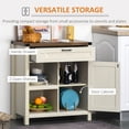 thumbnail image 4 of HOMCOM Sideboard Buffet Cabinet, Farmhouse Kitchen Storage Cabinet, 4 of 10