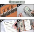 thumbnail image 3 of A6 Ring Binder, Budget Planner - 6 Holes Loose Leaf Notebook with Binder Pockets Money, 3 of 8