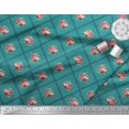 thumbnail image 3 of Soimoi polyester Crepe Fabric Check,Leaves & Rose Floral Print Fabric by the Yard 42 Inch Wide, 3 of 3