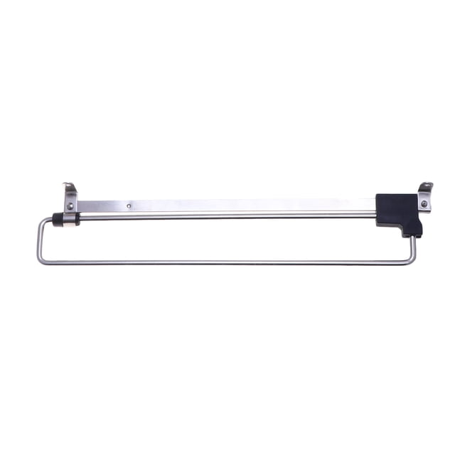Tringle de Garde-Robe Rétractable en Acier Inoxydable, Cintre pour Vêtements, Porte-Serviettes et Manteaux, Tringle de Placard (Type Simplifié, Argent, 350 mm)