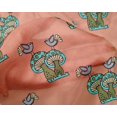 thumbnail image 4 of oneOone Silk Tabby Fabric Bird & Mushroom Block Fabric Prints By Yard 42 Inch Wide, 4 of 4