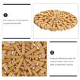 thumbnail image 2 of Weiweiguan 6Pcs Rattan Woven Charms Simple Round Earring Pendants Jewelry Making Ornaments, 2 of 6