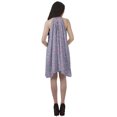 thumbnail image 4 of Moomaya Tunique Grande Taille à Col Licou en Rayonne Sans Manches Débardeur Mini Robe T-Shirt, 4 of 4