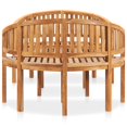 thumbnail image 2 of vidaXL 3 Piece Banana Garden Lounge Set Solid Teak Wood, 2 of 5
