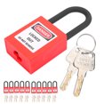 thumbnail image 2 of Lockout , Convenient Lockout Lock Impact Resistance Sturdy With 10pcs For Factories Construction Sites, Hospitals Red, 2 of 8