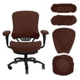 thumbnail image 3 of Maoww Stretchable Office Chair Slipcover for Study Chair Gaming Chair Armchair Brown, 3 of 9