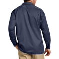 thumbnail image 2 of Dickies Mens Long-Sleeve Work Shirt, L, Navy, 2 of 2