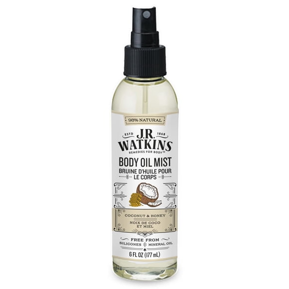 JR Watkins Bruine d'huile pour le corps noix de coco et miel