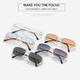 thumbnail image 4 of maskred -proof With Metal Frame For Women Long Service Life Guarantee Rectangle Women Brown 1Set, 4 of 6
