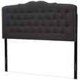 thumbnail image 1 of Baxton Studio Lucy Fabric Tufted Queen Headboard in Dark Gray, 1 of 5