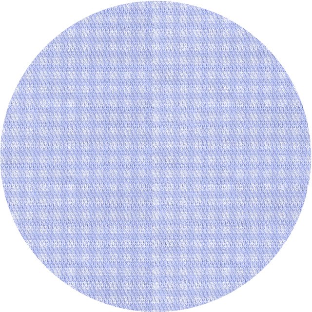 Ahgly Tapis Rond Lavable en Machine Intérieur Transitionnel Bleu Céleste, 7 Pieds Rond