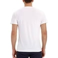 thumbnail image 3 of Mefallenssiah Men'S Short Sleeve Men Short-Sleeve Beefy Muscle Basic Solid Pure Color Blouse Tee Shirt top White, 3 of 3