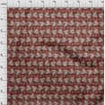 thumbnail image 4 of oneOone Polyester Spandex Maroon Fabric Asian Block Fabric For Sewing Printed Craft Fabric By The Yard 56 Inch Wide, 4 of 4