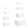 thumbnail image 1 of GUOOL Présentoir Cube en Acrylique 8x Rehausseur Emboîtable Supports pour Aliments Gâteau Dessert Blanc, 1 of 9