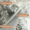 thumbnail image 3 of Tapis de Zone Ultra Minces d'Intérieur Lavables à la Machine Remis à Neuf KUETH CAR5107-BK2-5X7-WAL-R, CAR5107-BK2, 5'x7', 3 of 4