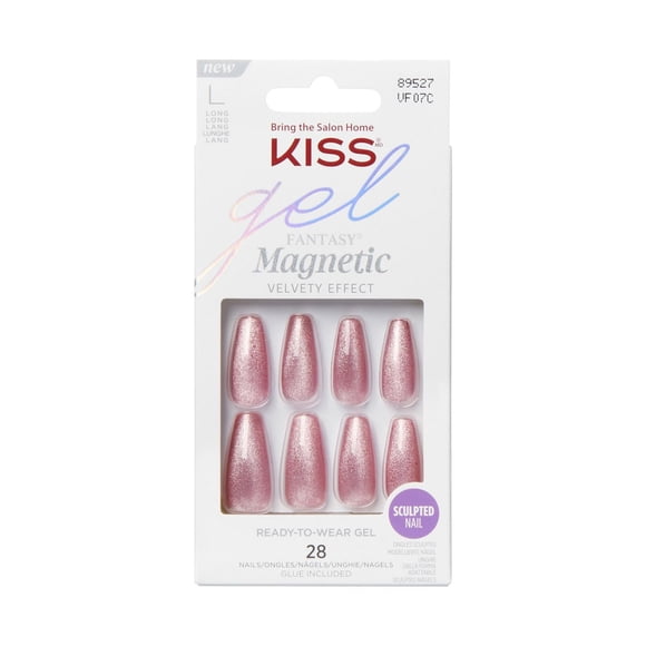 KISS Gel Fantasy - Fake Nails, 28 Count, Long