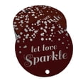 thumbnail image 1 of Inkdotpot Silver Foil Paper Hang Tags Let Love Sparkle Wedding Favor Tags 100 Pieces, 1 of 1