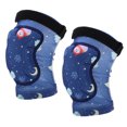 thumbnail image 1 of Kids Knee Pads, Non Shrink Soft Washable Kids Protective Gear  For Roller Skating For Outdoor Sports For Riding Pink,Dark Blue, 1 of 8