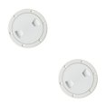thumbnail image 2 of Dalazy Marine Boat RV White Access Hatch Plate Out Screw Cover Deck 4 inch 2PCS, 2 of 6