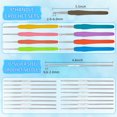 thumbnail image 4 of EASTIN Crochet Kit for Beginners  105PCS Crochet Starter Kit with 18 Colors Crochet Yarn  Double-Layer Crochet Set Beginner Crochet Kit for Kids/Adults  Professional Storage Bag, 4 of 7