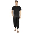 thumbnail image 1 of Inkmeso Ensemble de Pyjama Uni pour Hommes, Manches Courtes, Vêtement de Nuit à Col Rond, Ensemble de Pj, 1 of 7