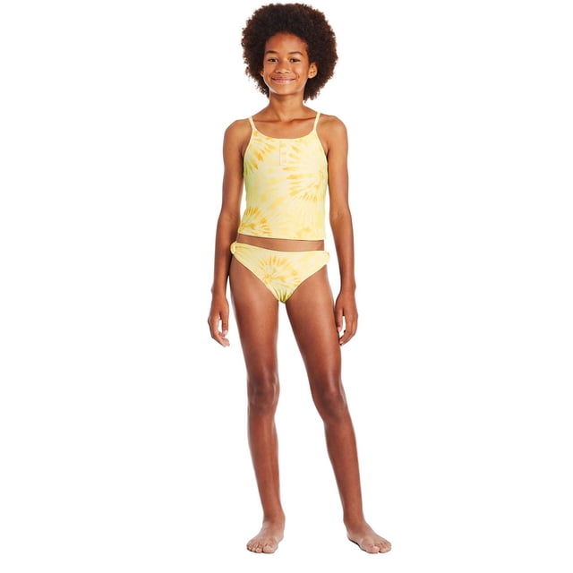 George Girls' Two Piece Printed Tankini Set