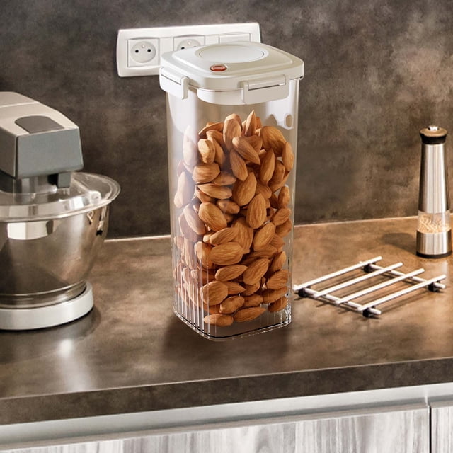 Vacuum Sealed Jar For Miscellaneous Grain Storage Kitchen Food Plastic Transparent Storage And Storage Jar -proof Sealed Box For Five Grains