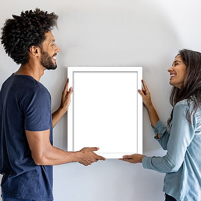 Kctiaxy Picture Frames 9X7 Picture Frame Display Pictures 6X8 with Mat or 9X7 without Mat Wall Hanging Photo Frame for Wall Mounting Display Photo Frames Kitchen Appliances